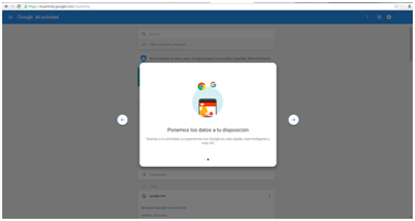 mi actividad de google